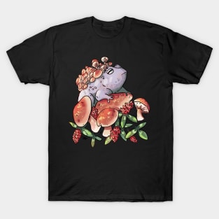 Fungi Frog - Cottagecore T-Shirt